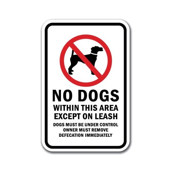 Signmission 18 in Height, 0.12 in Width, Aluminum, 12" x 18", A-1218 Pet-Animal - UnderCont A-1218 Pet-Animal - UnderCont - main